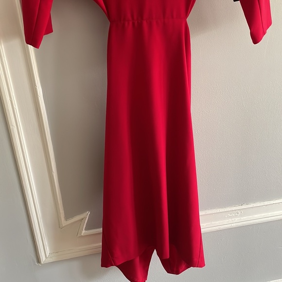 Fuchsia Cut out Back zip dress - Picture 2 of 7